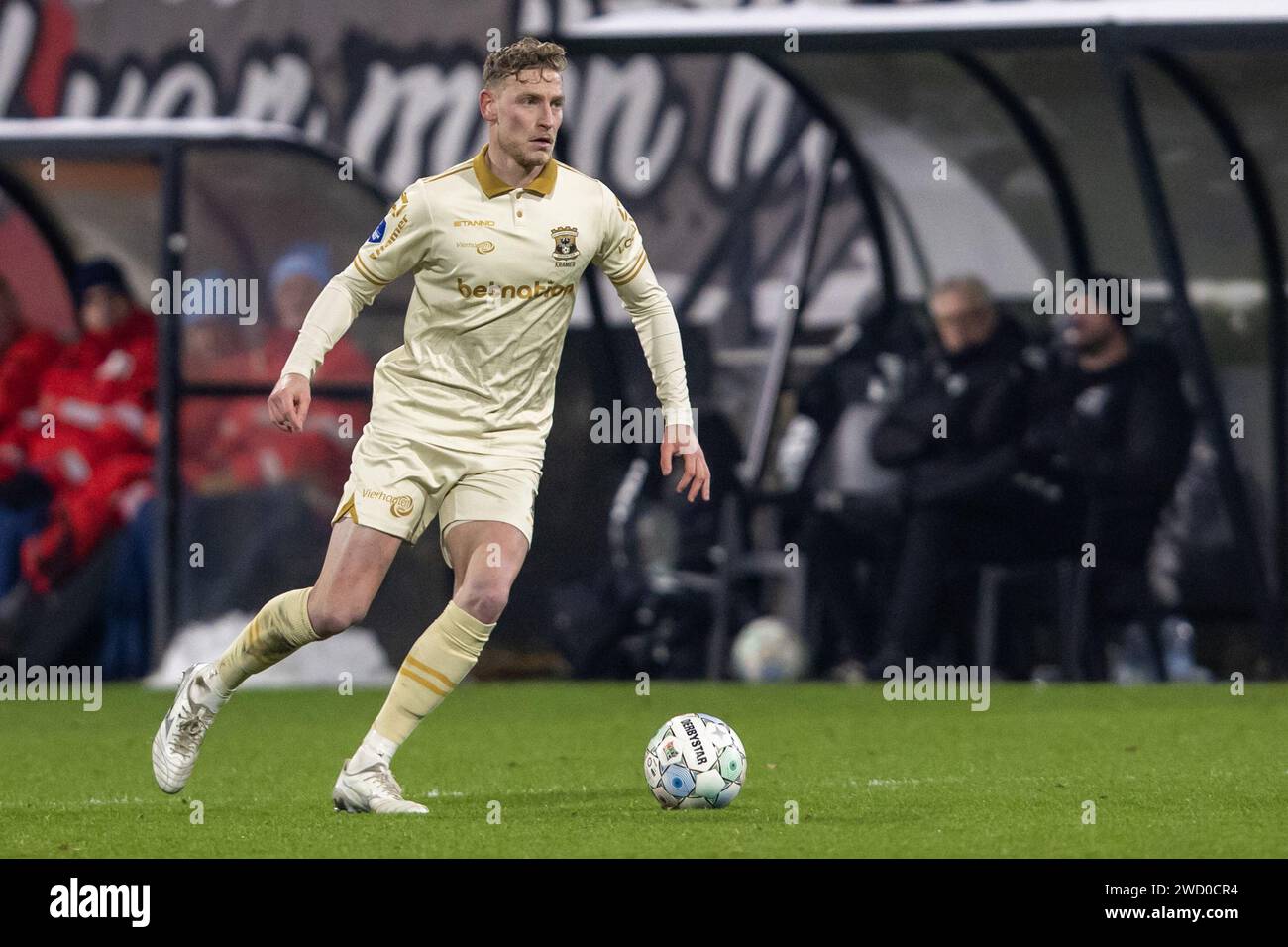 Nijmegen, pays-Bas. 17 janvier 2024. NIJMEGEN, Stadium de Goffert, 17-01-2024, saison 2023/2024, Dutch Toto KNVB Beker. Pendant le match NEC - Go Ahead Eagles (coupe), résultat final 2-1, GA Eagles joueur Joris Kramer crédit : Pro Shots/Alamy Live News Banque D'Images