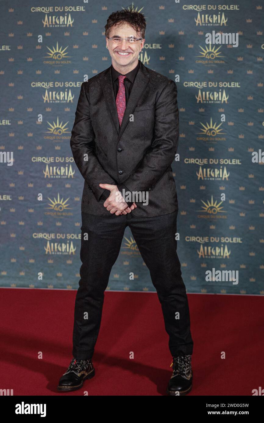 Londres, Royaume-Uni. 17 janvier 2024. Noel Fitzpatrick arrive pour la première du Cirque du Soleil 'Alegria - In A New Light' au Royal Albert Hall de Londres. Crédit : Imageplotter/Alamy Live News Banque D'Images