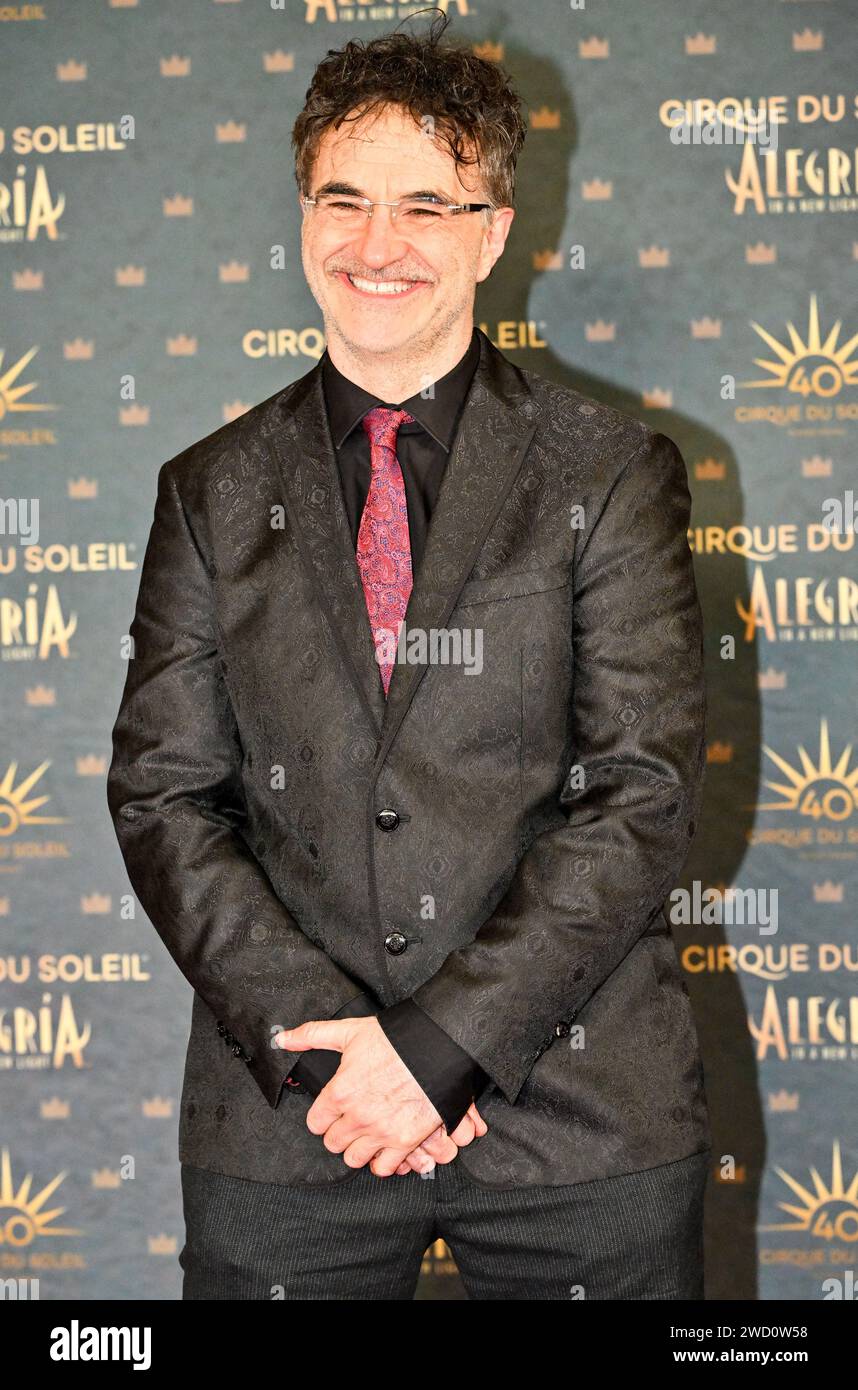 Londres, Royaume-Uni. 17 janvier 2024. Noel Fitzpatrick sur les arrivées de tapis rouge pour la production de renouveau Alegria - dans Un nouveau jour du Cirque du Soleil au Royal Albert Hall, Londres, Royaume-Uni. Crédit : LFP/Alamy Live News Banque D'Images
