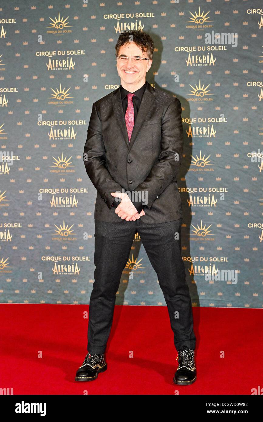 Londres, Royaume-Uni. 17 janvier 2024. Noel Fitzpatrick sur les arrivées de tapis rouge pour la production de renouveau Alegria - dans Un nouveau jour du Cirque du Soleil au Royal Albert Hall, Londres, Royaume-Uni. Crédit : LFP/Alamy Live News Banque D'Images
