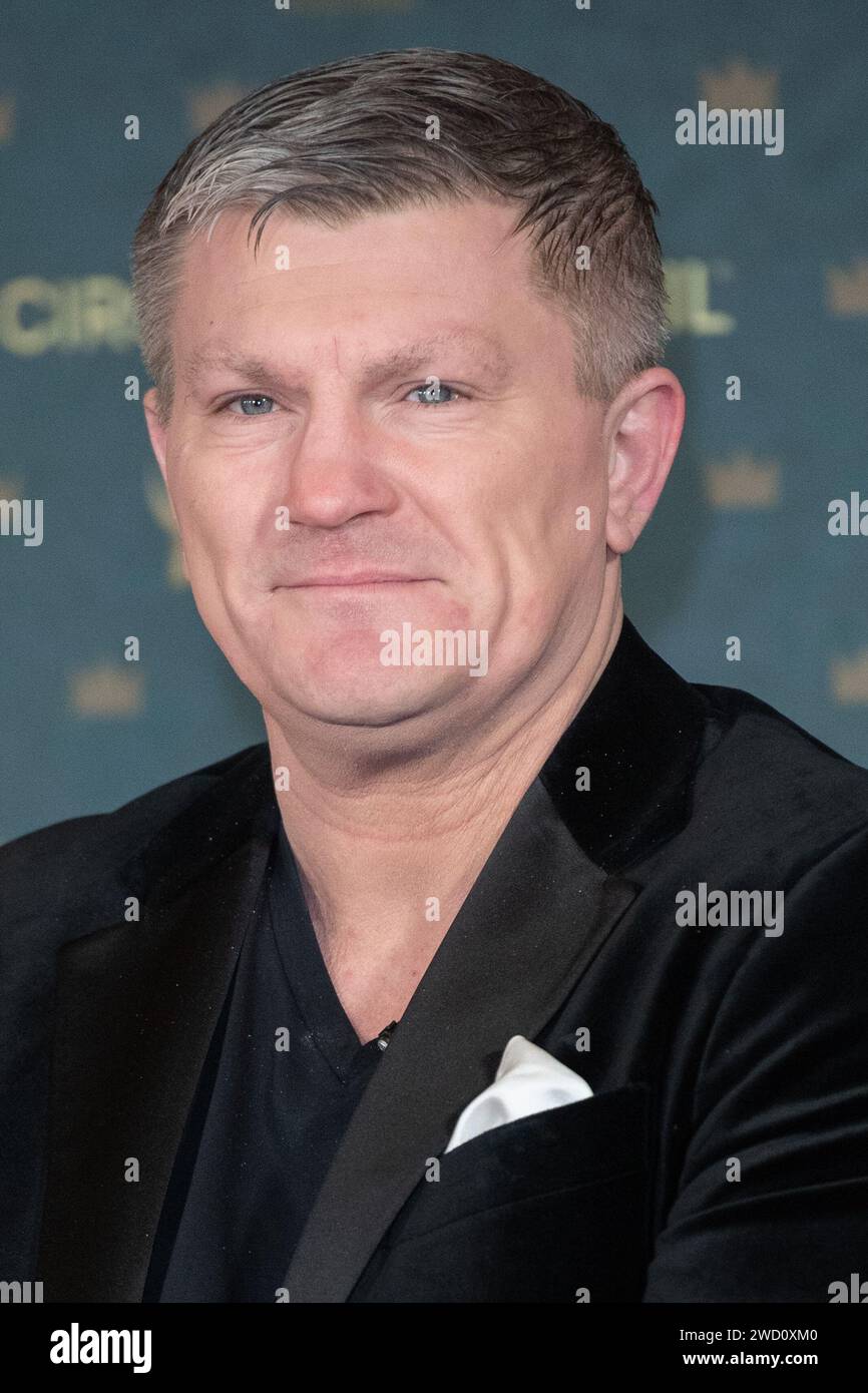 Londres, Royaume-Uni. 17 janvier 2024. Sur la photo : Ricky Hatton assiste à la première européenne de « ALEGRIA - In A New Light » du Cirque du Soleil au Royal Albert Hall. Crédit : Justin ng/Alamy Live News Banque D'Images