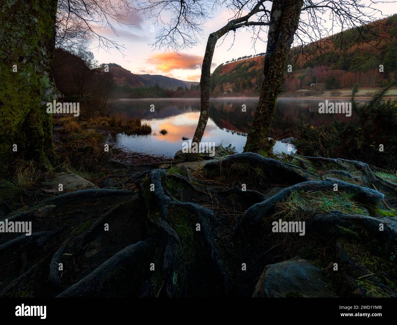 Glendalough en Irlande Banque D'Images