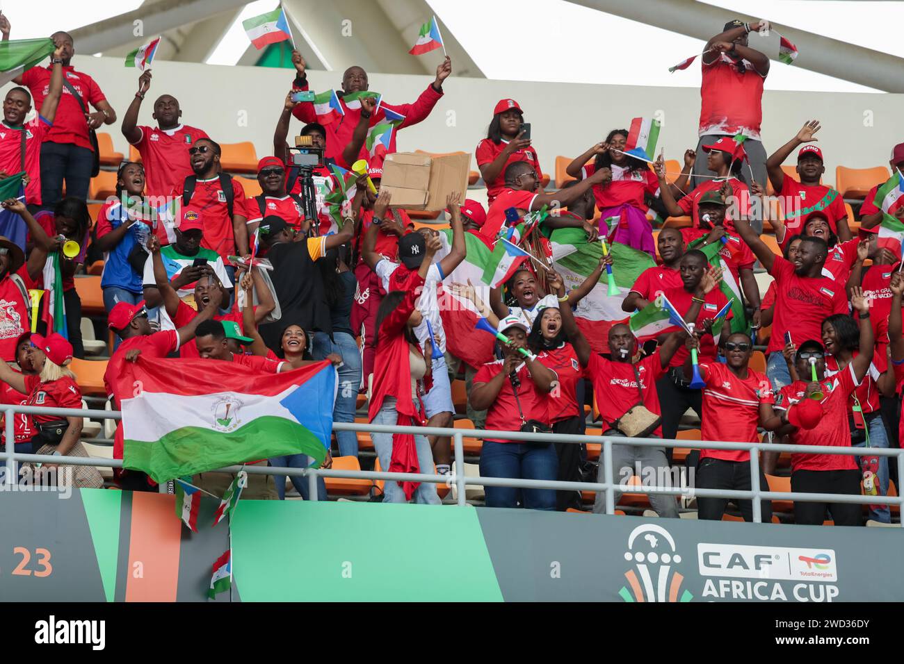 Abidjan, Nigeria. 18 Jan 2024. Guinée équatoriale vs Guinée Bissau