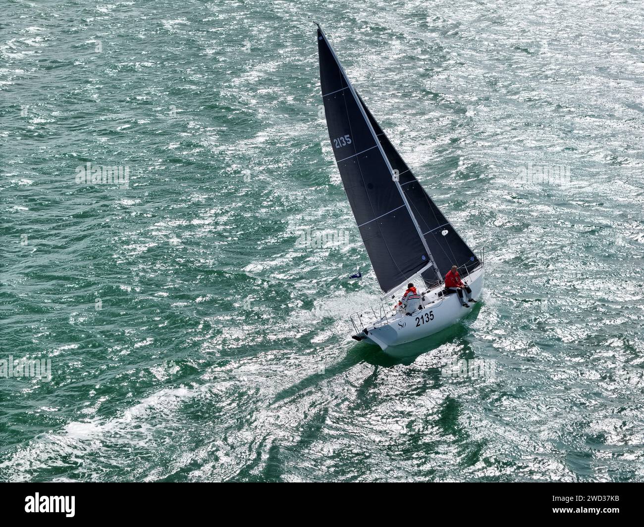 Navigation Solent Amateurs de navigation de plaisance Banque de photographies et d’images ...