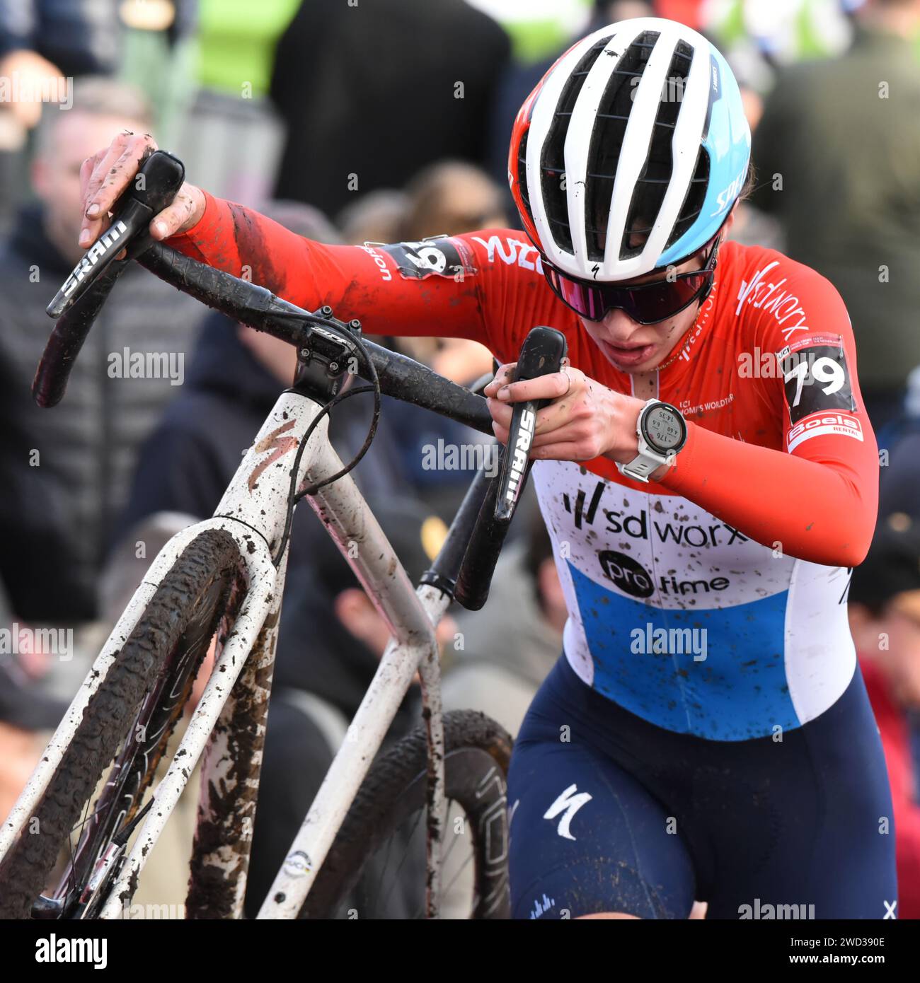 Cyclo cross femme Banque de photographies et d images haute