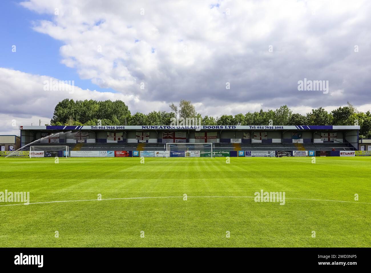 Stade de sécurité de première classe, Liberty Way, stade Nuneaton du Nuneaton Borough football Club. Banque D'Images