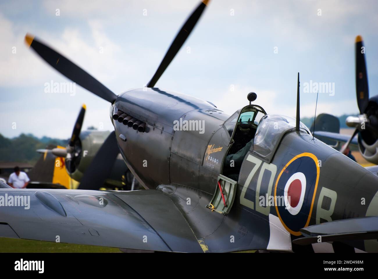 Supermarine Spitfire WW2 avion de chasse britannique. Banque D'Images