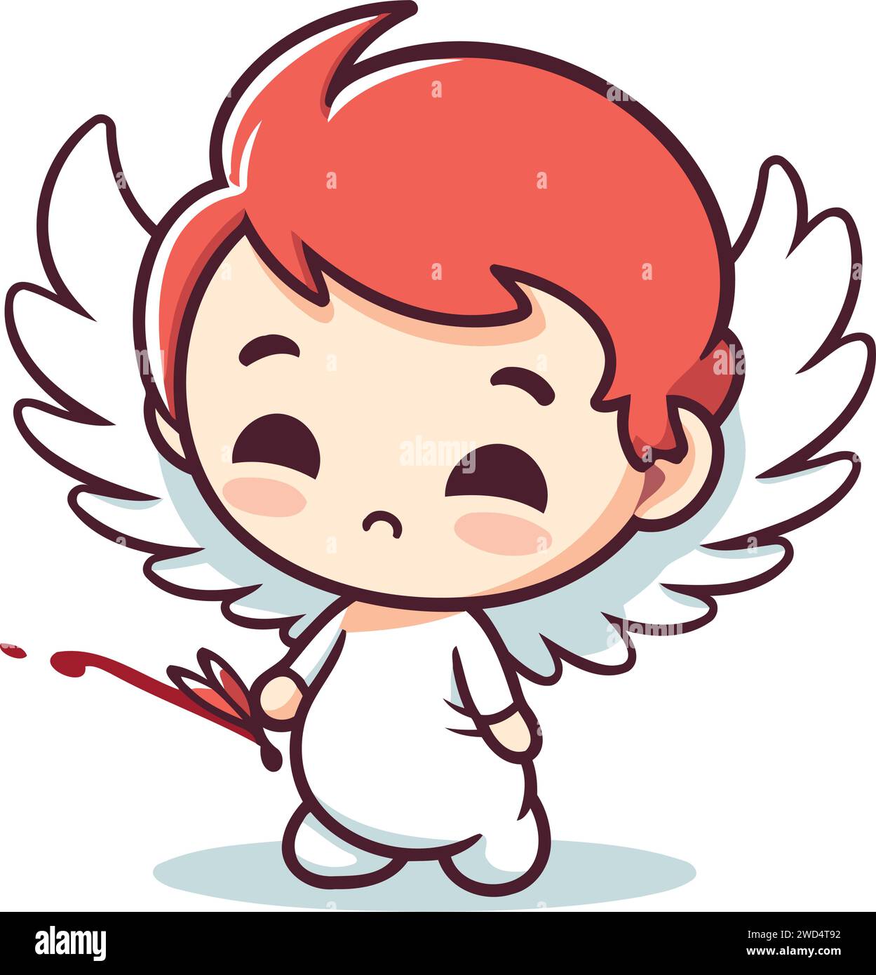Cupidon Cute Angel Cartoon Illustration vectorielle Illustration de Vecteur