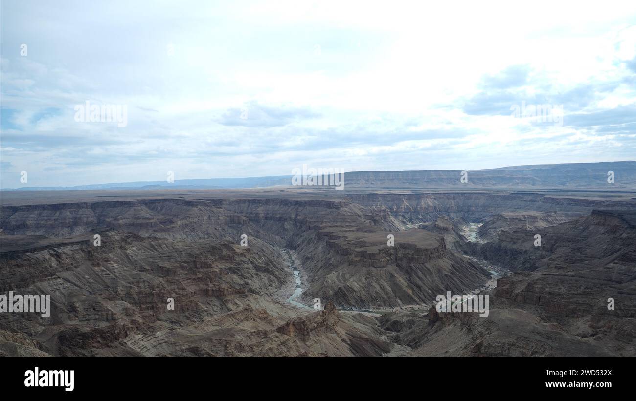 Canyon de la rivière des poissons en Namibie Banque D'Images