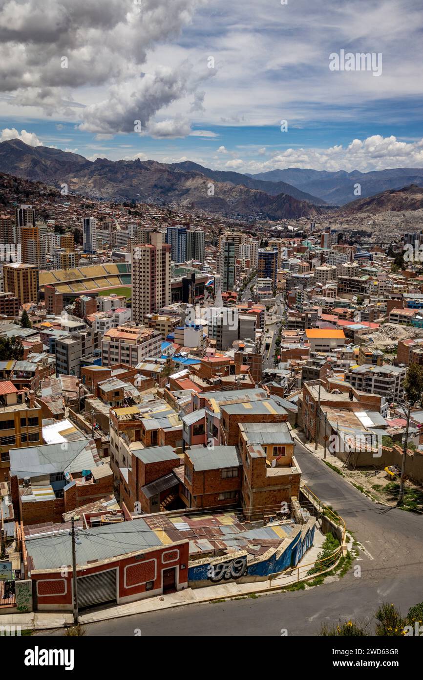 La Paz, Bolivie, Centre-ville, 2024 Banque D'Images