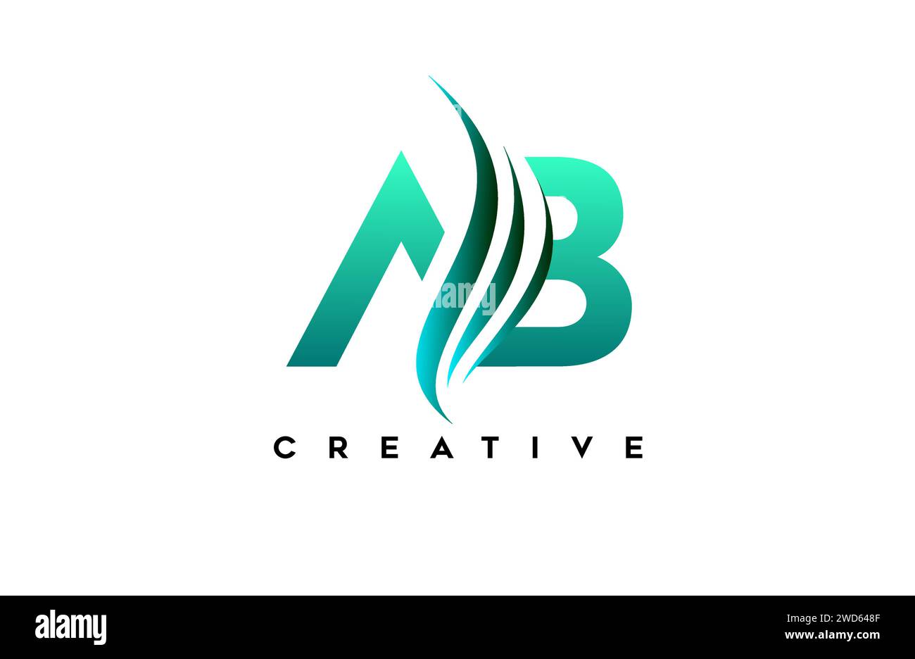 AB AB ab lettre alphabet logo concept d'idée de conception pour l'entreprise ou l'identité de marque personnelle icône Vector Illustration. Illustration de Vecteur