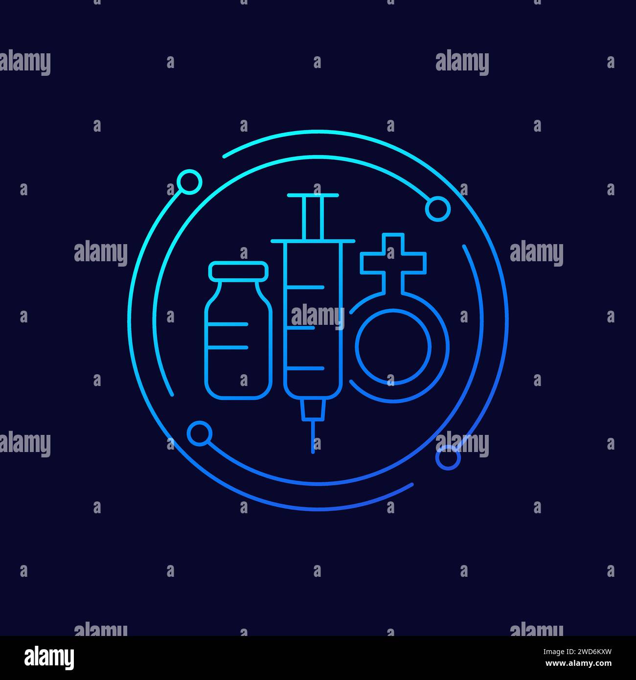 Cycle hormonal Banque d'images vectorielles - Alamy