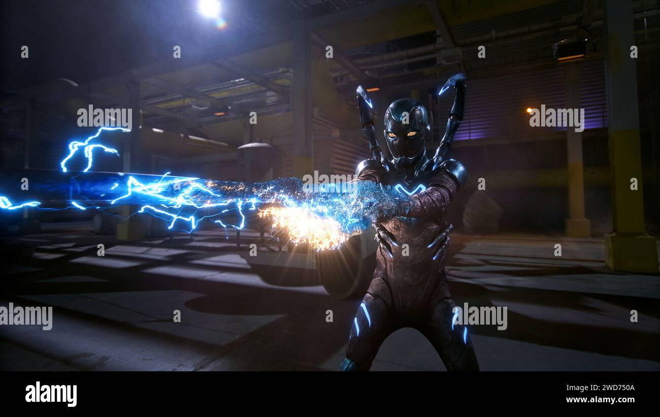 XOLO MARIDUEÑA dans LE COLÉOPTÈRE BLEU (2023), réalisé par ANGEL MANUEL SOTO. Crédit: DC Entertainment / Warner Bros. / Album Banque D'Images