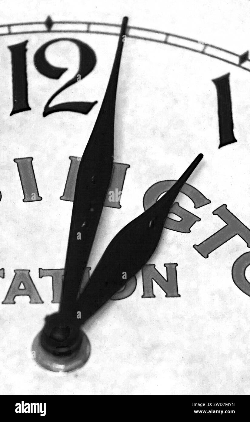 Macro d'une horloge pour les arrière-plans Banque D'Images