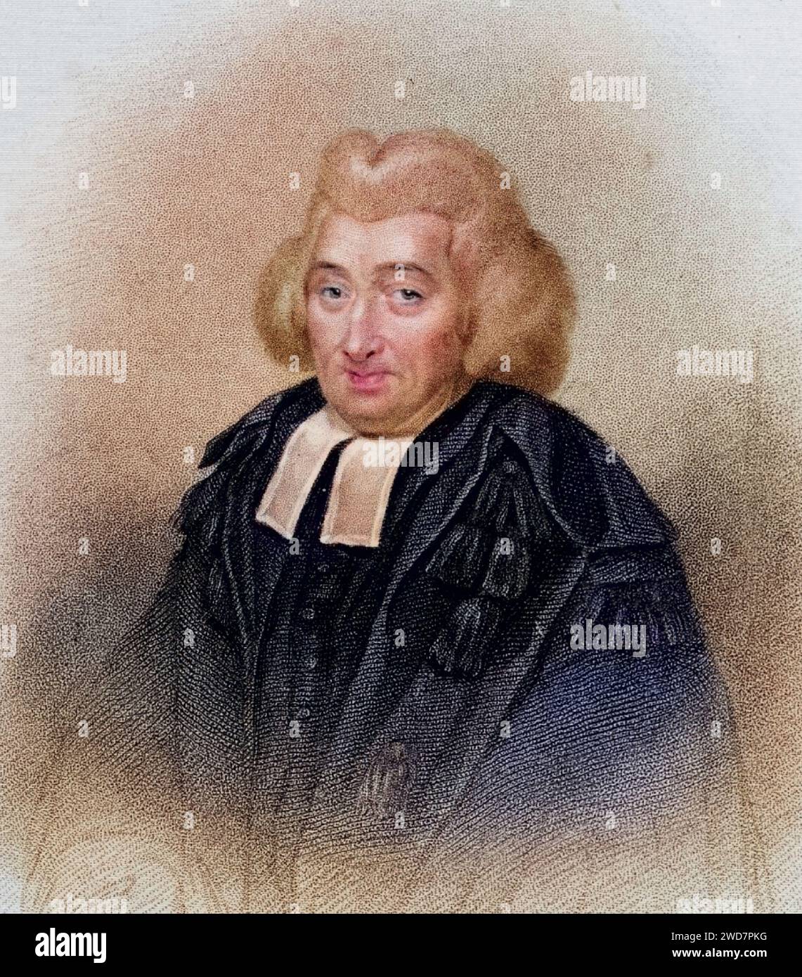 George Campbell (1719-1796) schottischer Theologe, Rektor des Marischal College, Aberdeen (1759-1796), lehnte die Philosophie von John Locke und David Hume ab, da er sie für eine Gefahr für den Glauben hielt, Stich aus A Biographical Dictionary of Eminent Scotsmen von Rev. Thomas Thomson (Glasgow, Historisch und London, 1870) Digital restaurierte Reproduktion von einer Vorlage aus dem 19. Jahrhundert, Date d'enregistrement non indiquée Banque D'Images