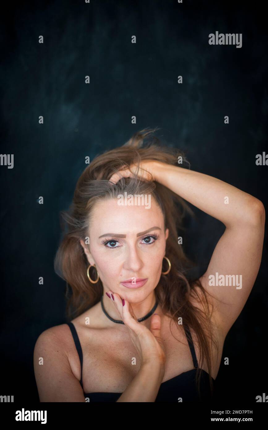 Studio Portrait d'un Gen Z'er Banque D'Images