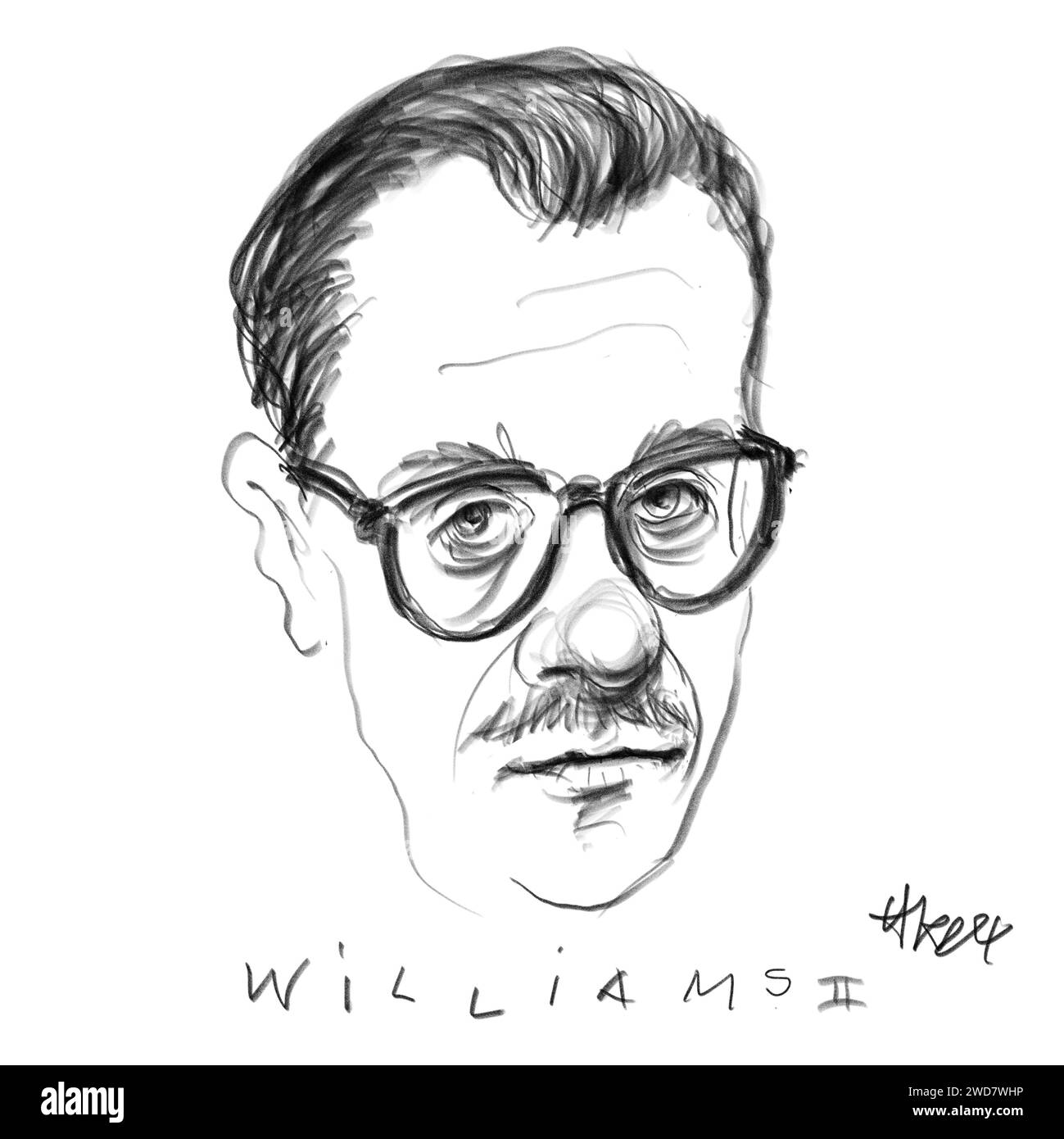 Portrait de l'auteur John Williams Banque D'Images