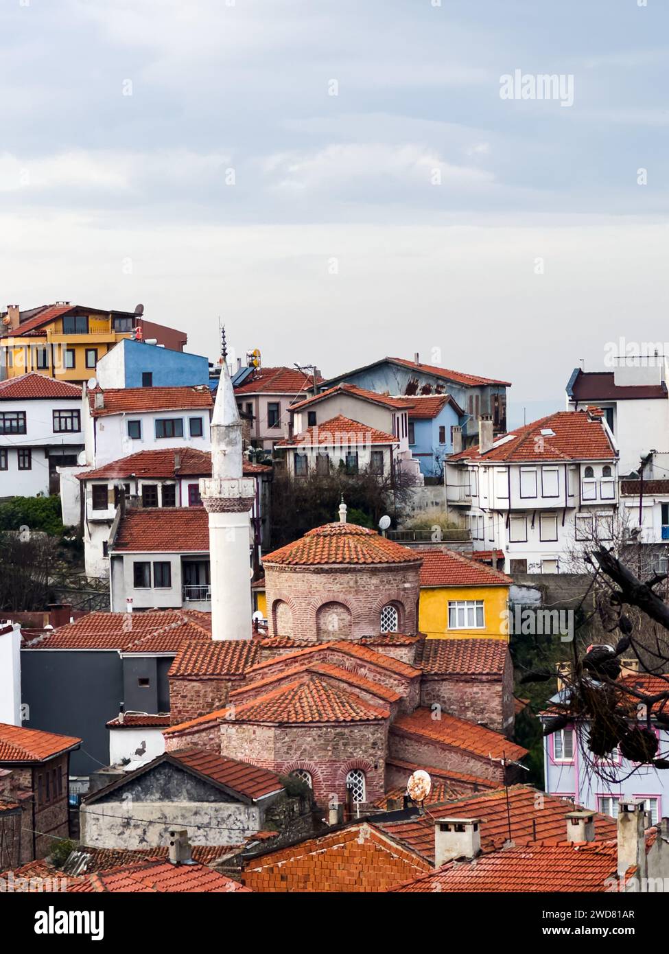 Tirilye,Bursa- janvier 1 2024 : vue de Tirilye, un des lieux historiques et touristiques de Bursa, TURQUIE Banque D'Images