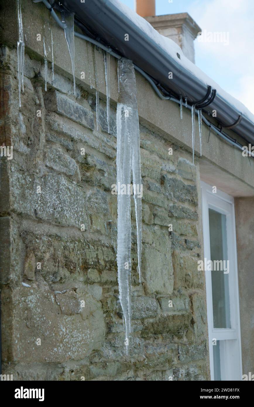 Météo hivernale, îles Orcades, janvier 2024 Banque D'Images
