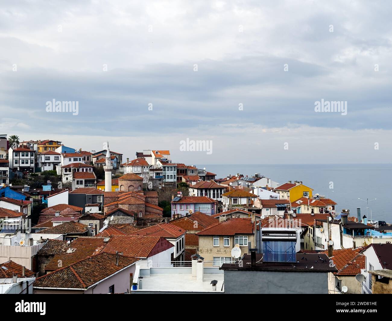 Tirilye,Bursa- janvier 1 2024 : vue de Tirilye, un des lieux historiques et touristiques de Bursa, TURQUIE Banque D'Images