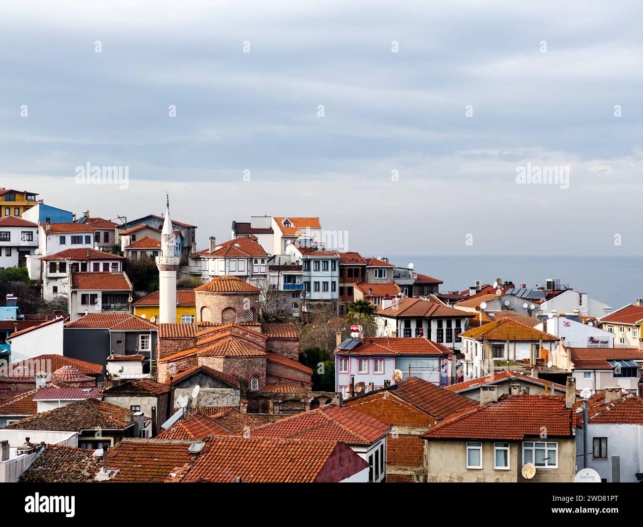 Tirilye,Bursa- janvier 1 2024 : vue de Tirilye, un des lieux historiques et touristiques de Bursa, TURQUIE Banque D'Images