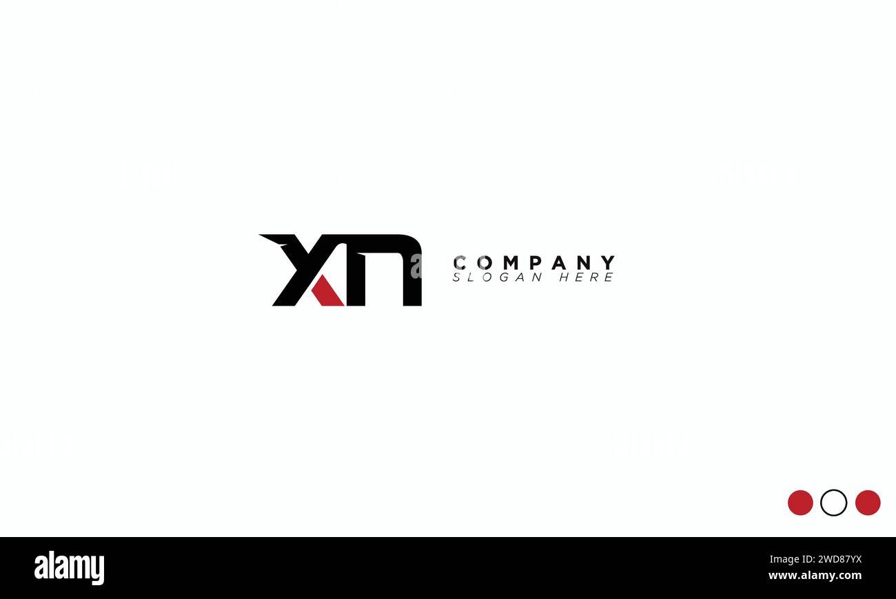 Lettres alphabétiques XN initiales Monogram logo Illustration de Vecteur