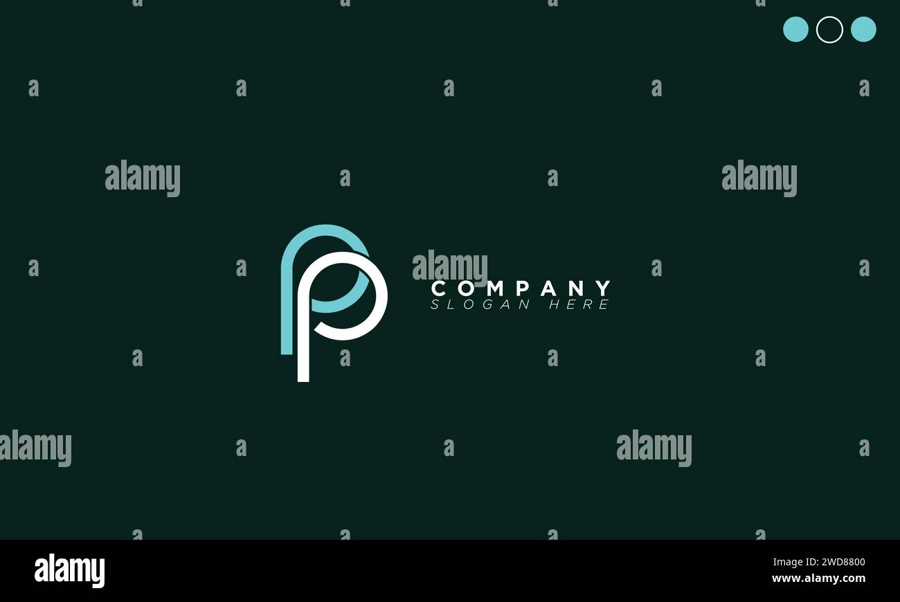 PP lettres alphabétiques initiales logo monogramme Illustration de Vecteur