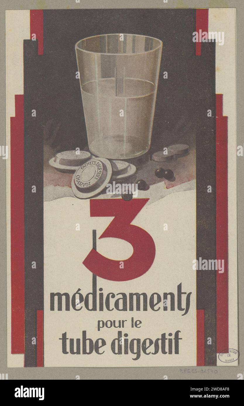 3 médicaments pour le tube digestif P-FG-ES-01540. Banque D'Images