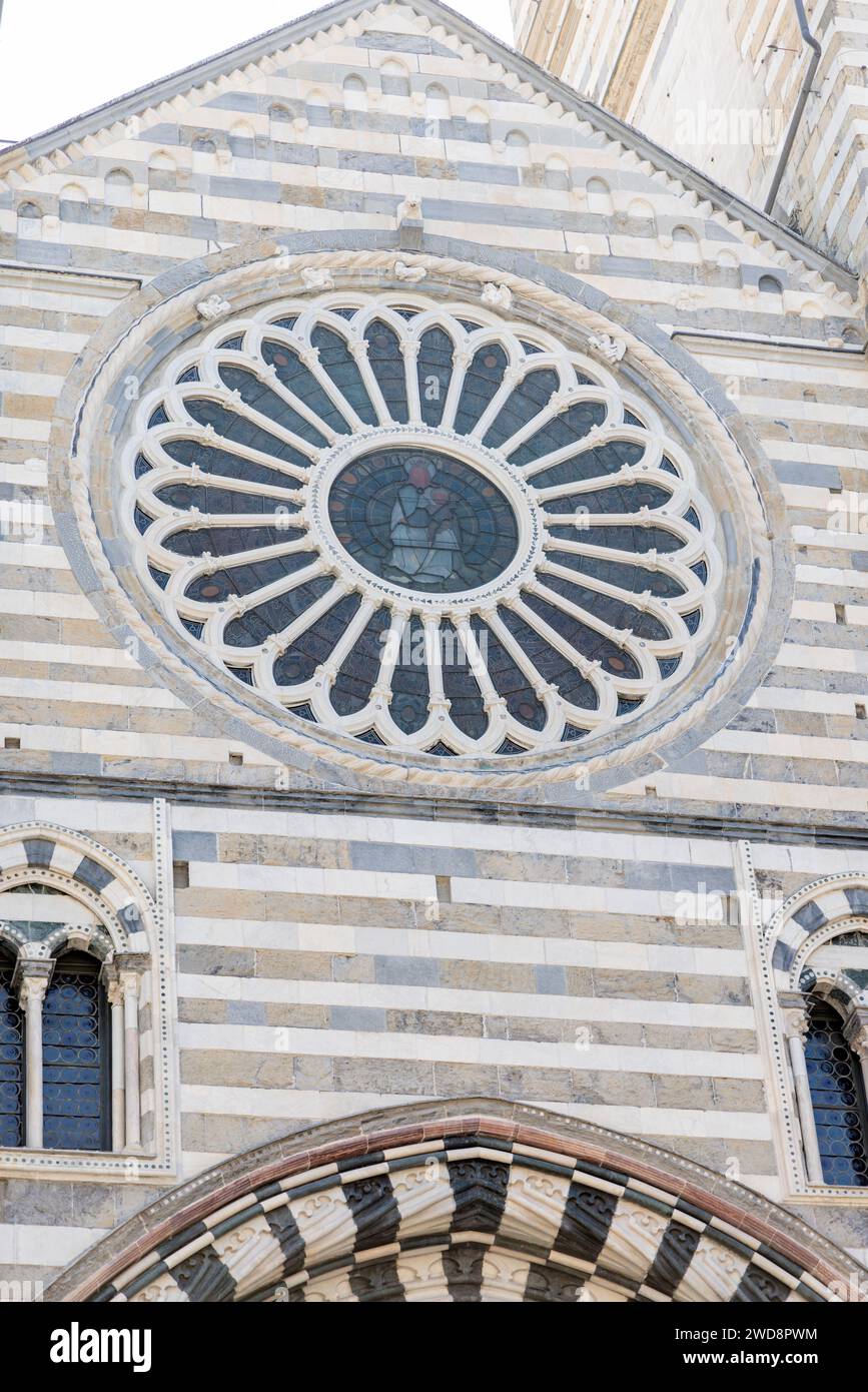 Photographie prise à Gênes, Italie, à la cathédrale de San Lorenzo Banque D'Images