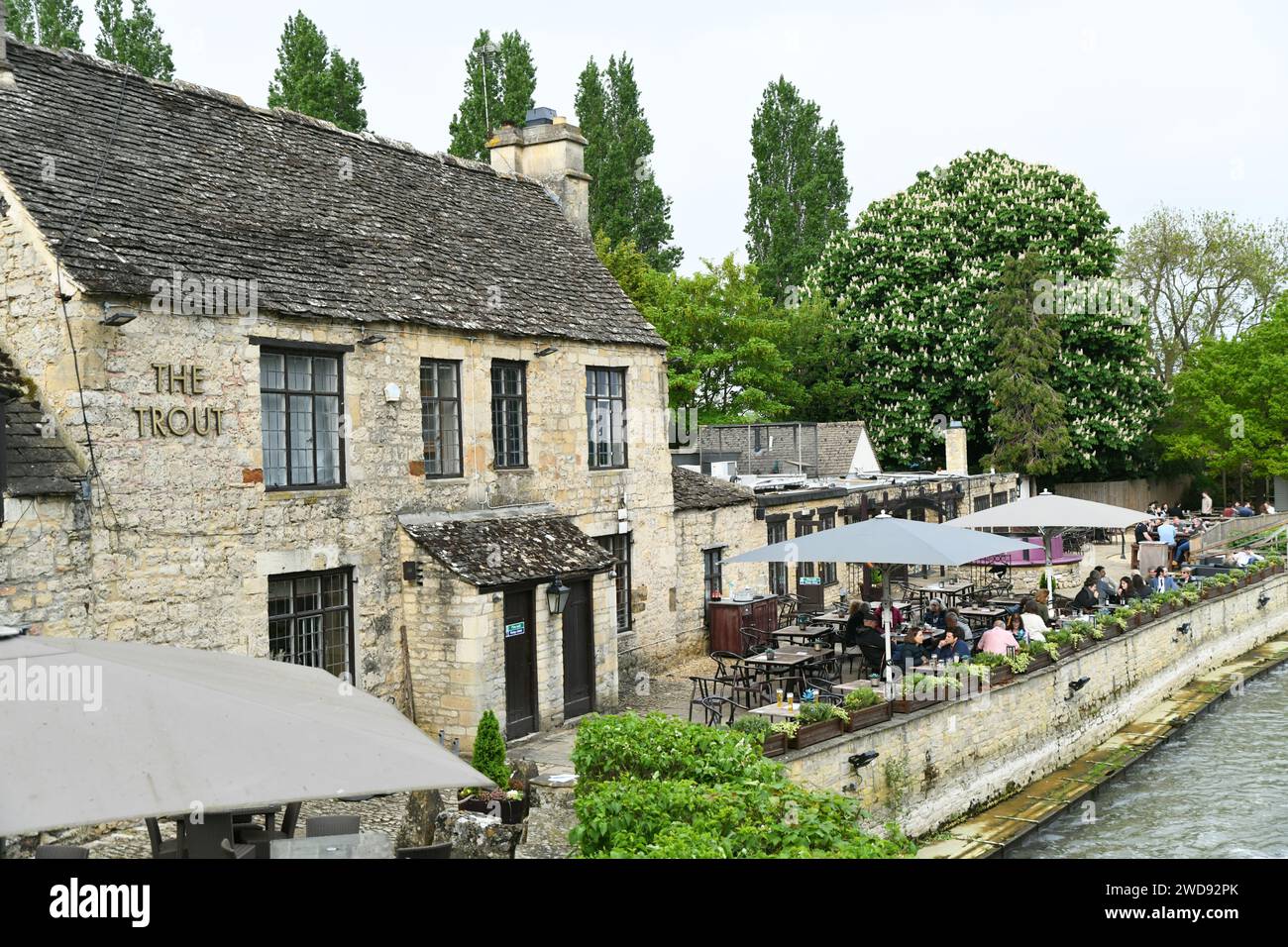 The Trout Inn, Oxford, Angleterre Banque D'Images