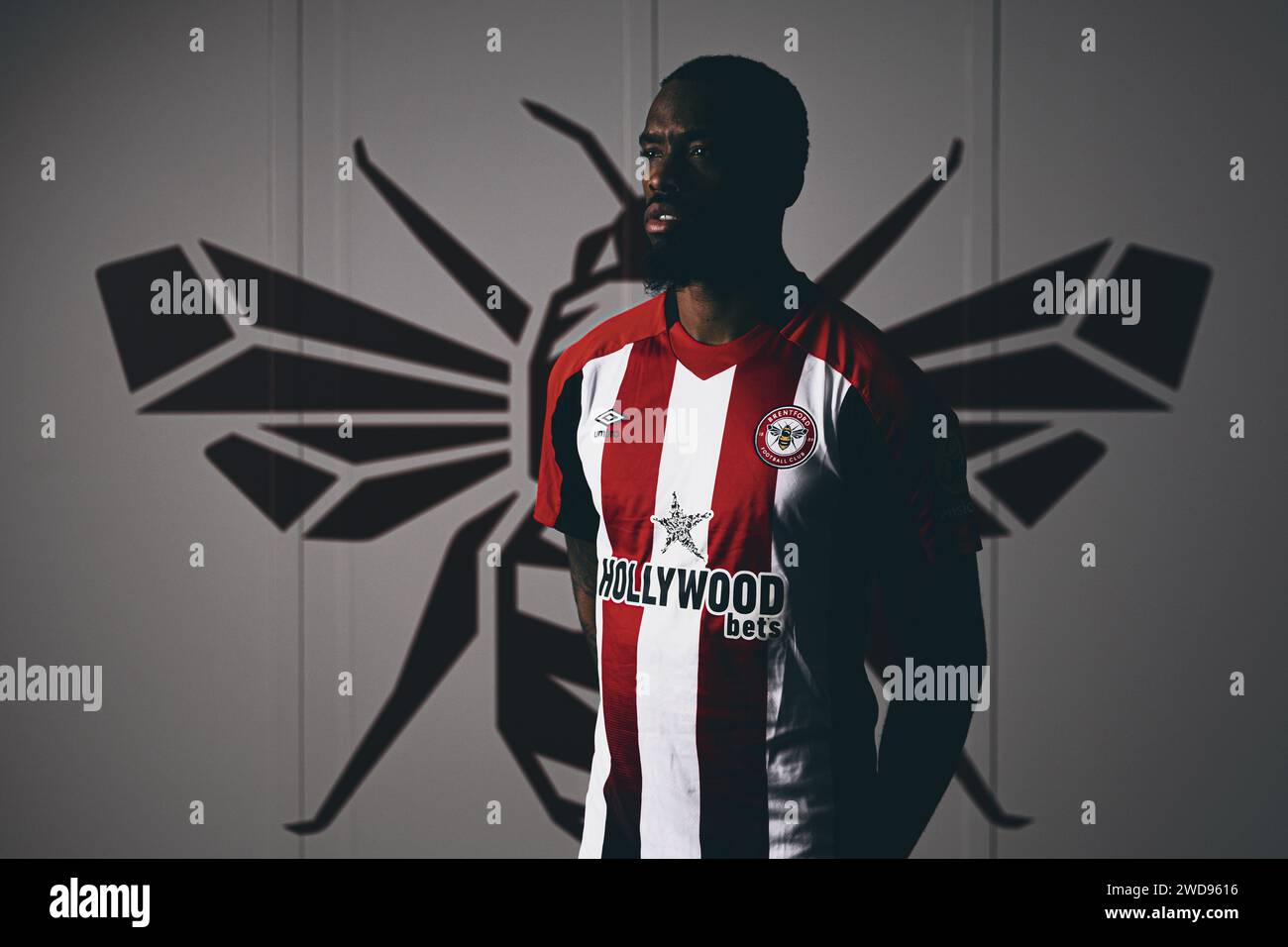 Brentford, Royaume-Uni, Note : Images prises le 11 janvier 2024. Ivan Toney de Brentford pose pour un portrait. Crédit : George Tewkesbury/Brentford FC/Alamy Live News Banque D'Images