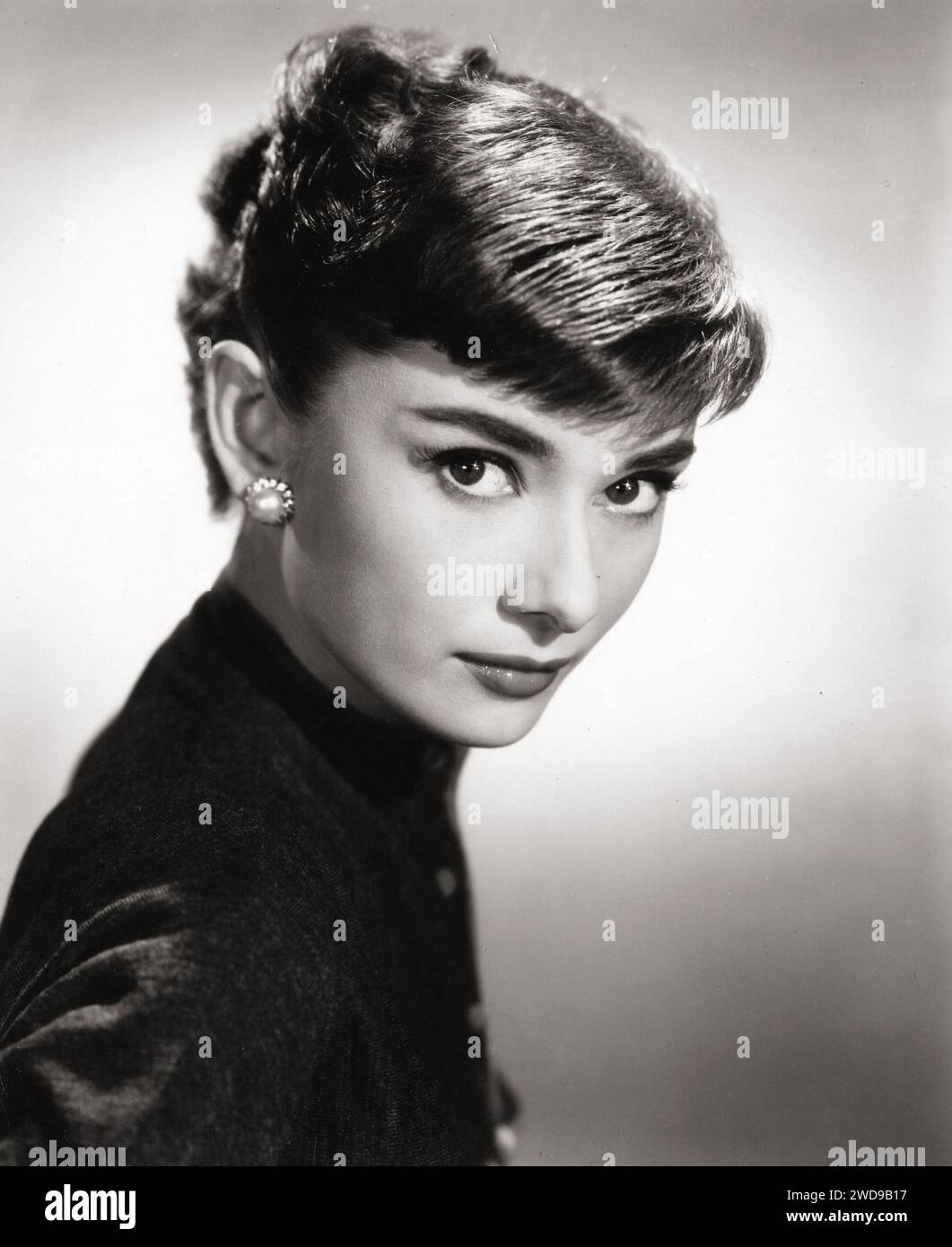 Audrey Hepburn Publicité Still, 1954 Banque D'Images