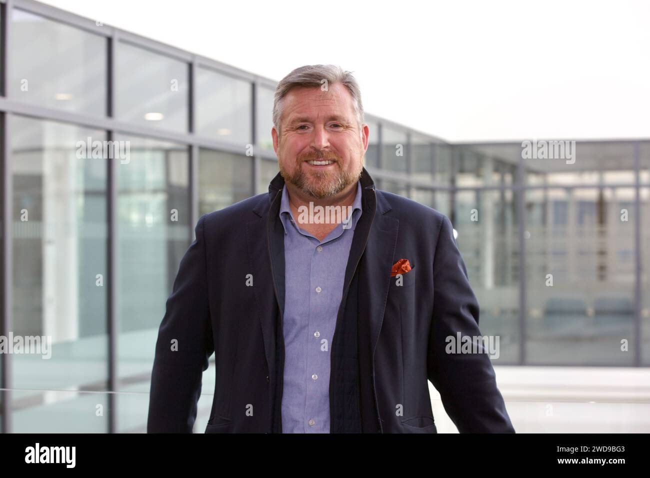 Edimbourg, Royaume-Uni, 12 octobre 2023 : Keith Neilson, directeur général de Craneware plc, dans son bureau de la capitale écossaise. Photo : DB Media Services / Ala Banque D'Images