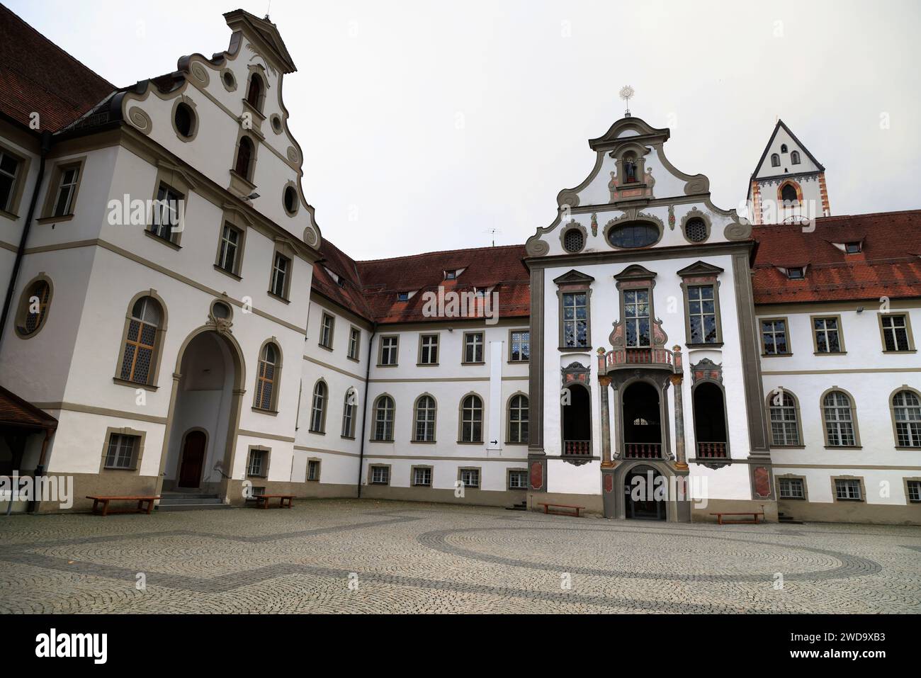 Abbaye de St Mang à Fussen, Allemagne Banque D'Images