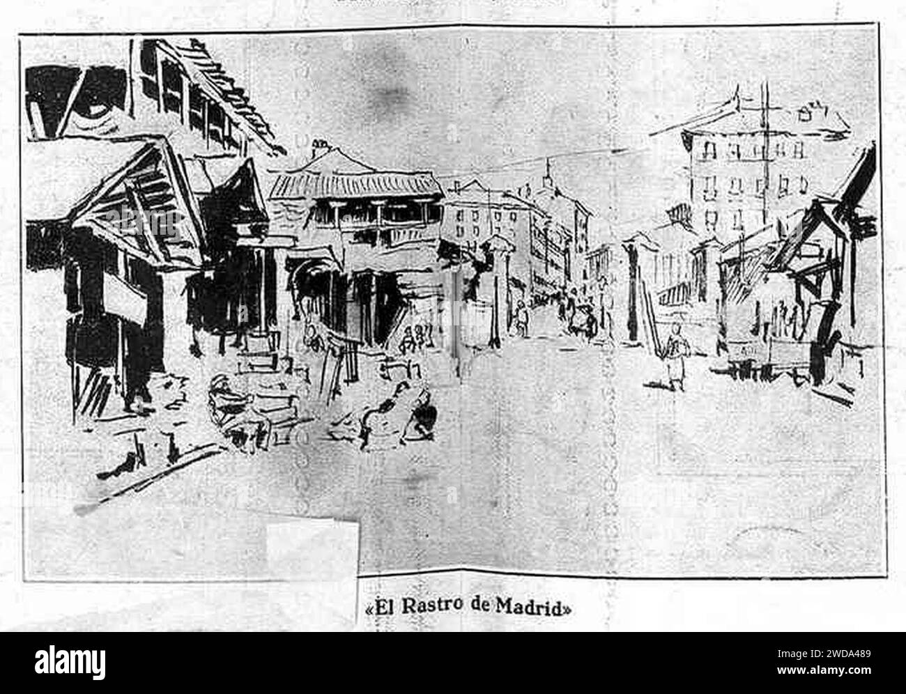 1923-02-24, la Esfera, El Rastro de Madrid, Sancha. Banque D'Images