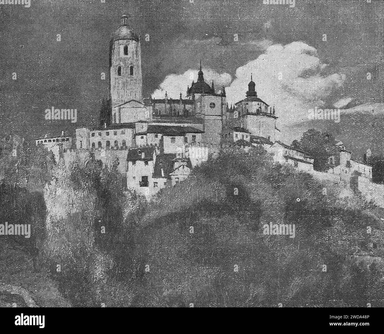 1923-05-12, la Esfera, la catedral de Segovia, Carlos Lezcano. Banque D'Images