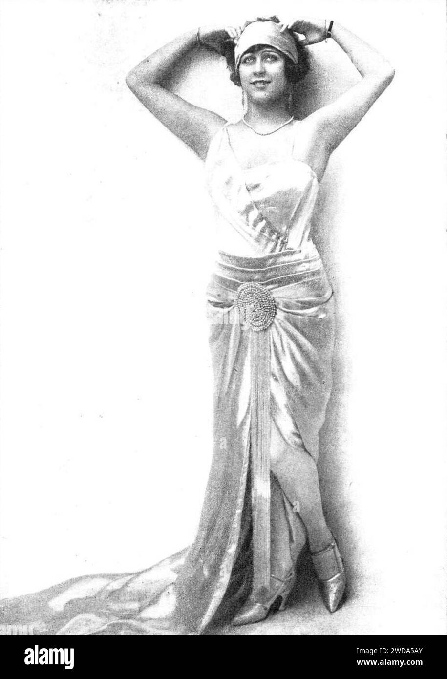 1925-08-08, Muchas Gracias, la canzonetista Elvira de Amaya, Walken. Banque D'Images