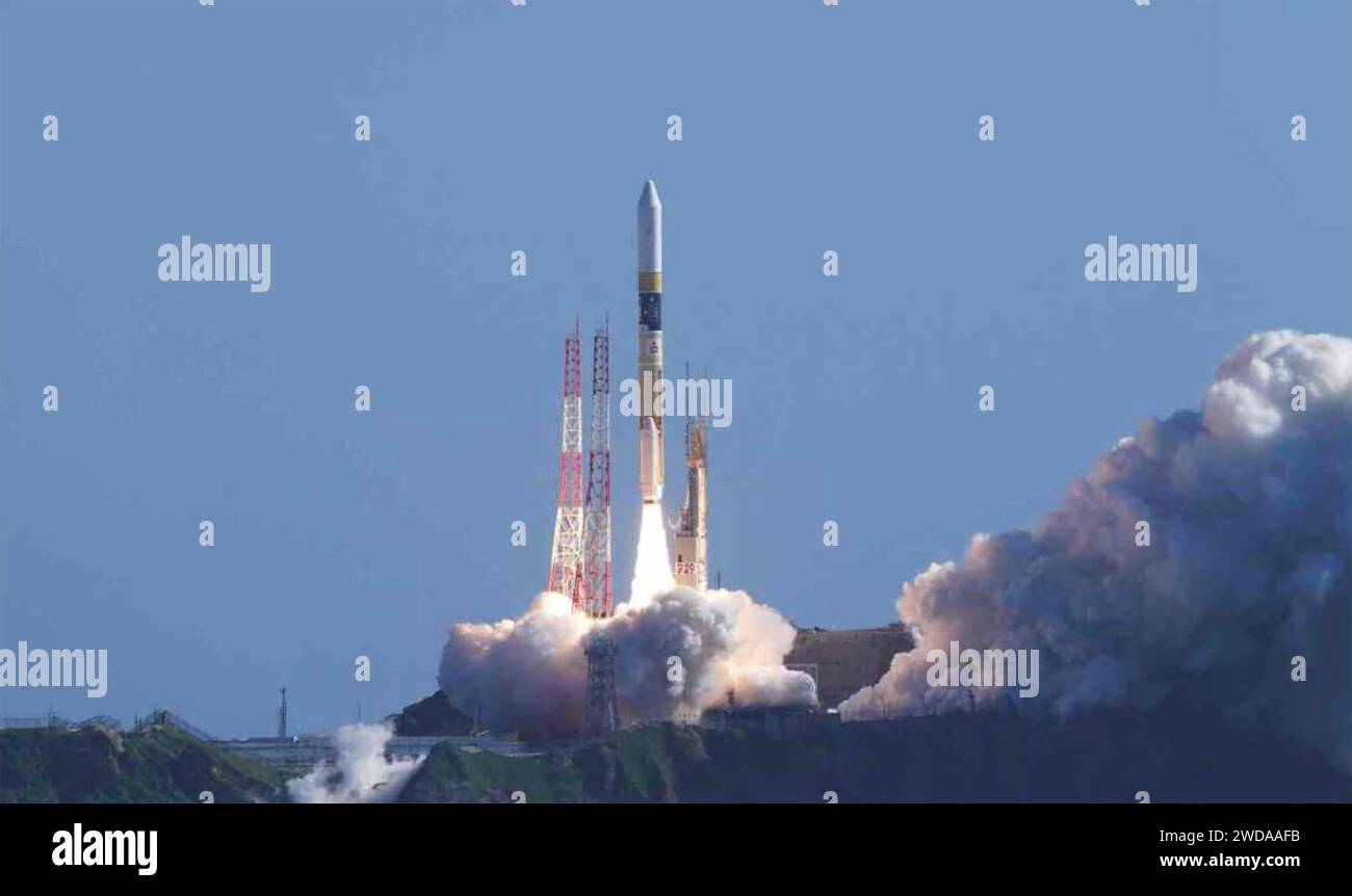 Lancement D ' UNE FUSÉE SLIM MOON à bord d ' un lanceur H-IIA depuis le Centre spatial Tanegashima le 7 septembre 2023. Photo : Aerace du Japon Banque D'Images