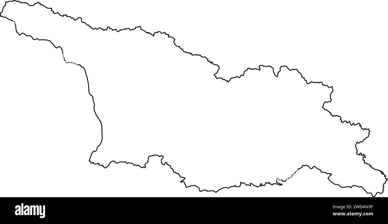 conception d'illustration vectorielle d'icône de carte de géorgie Illustration de Vecteur