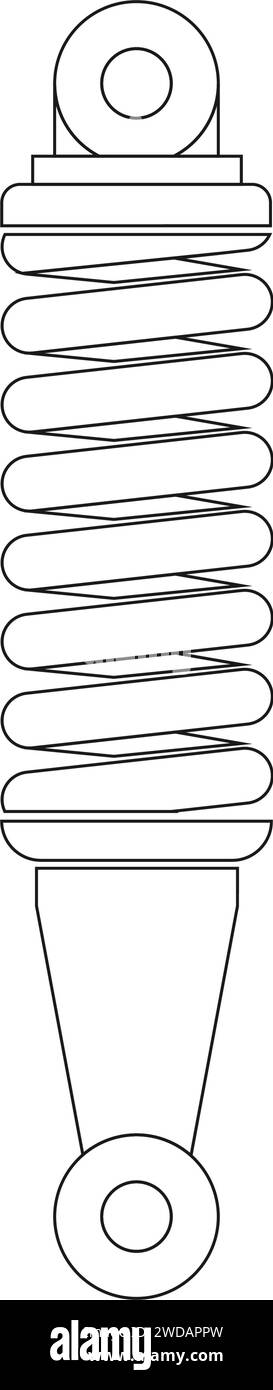 conception d'illustration vectorielle d'icône d'amortisseur Illustration de Vecteur