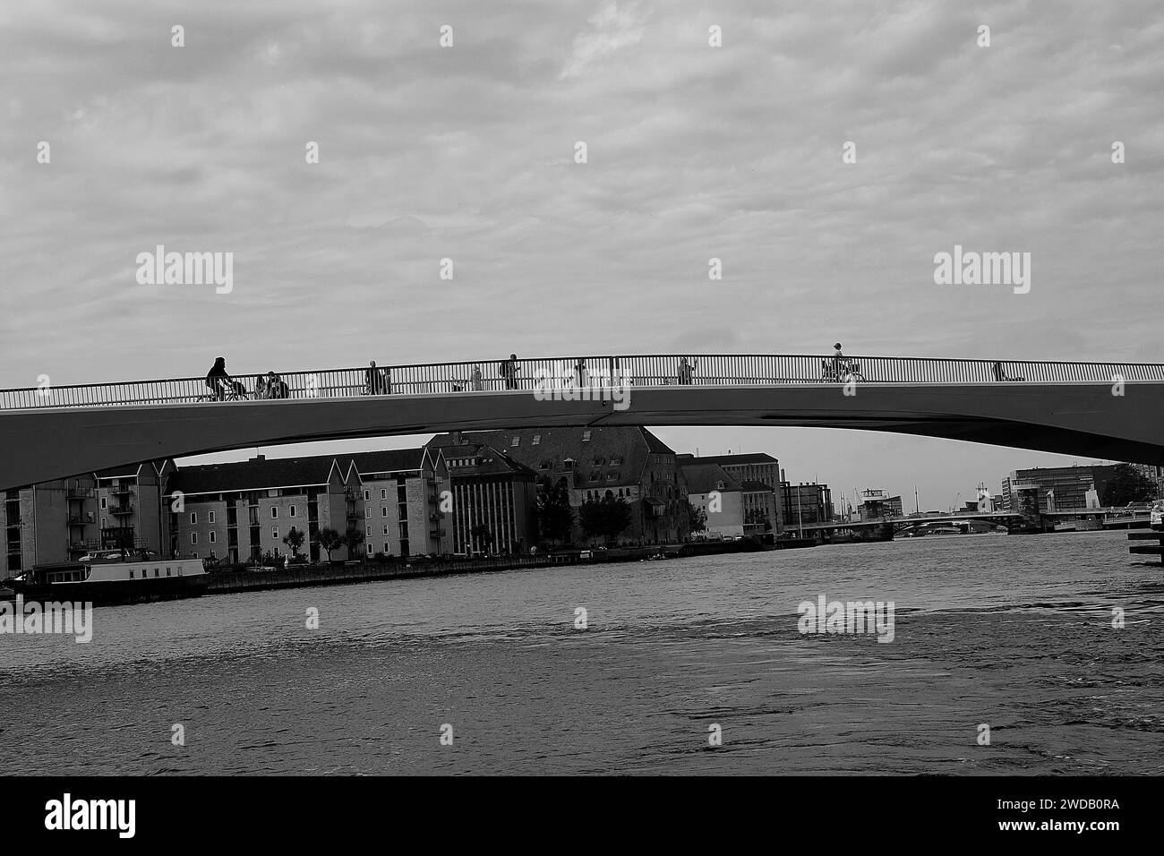 Copenhague /Danemark./ 12 juin 2019/Nouveau pont construit appelé Inderhavnbroen Walk and Bicycles Bridge liaison entre Nhavn Copenhague et Holmen Island Amager Copenhague. . (Photo..Francis Dean / Deanpictures. Banque D'Images