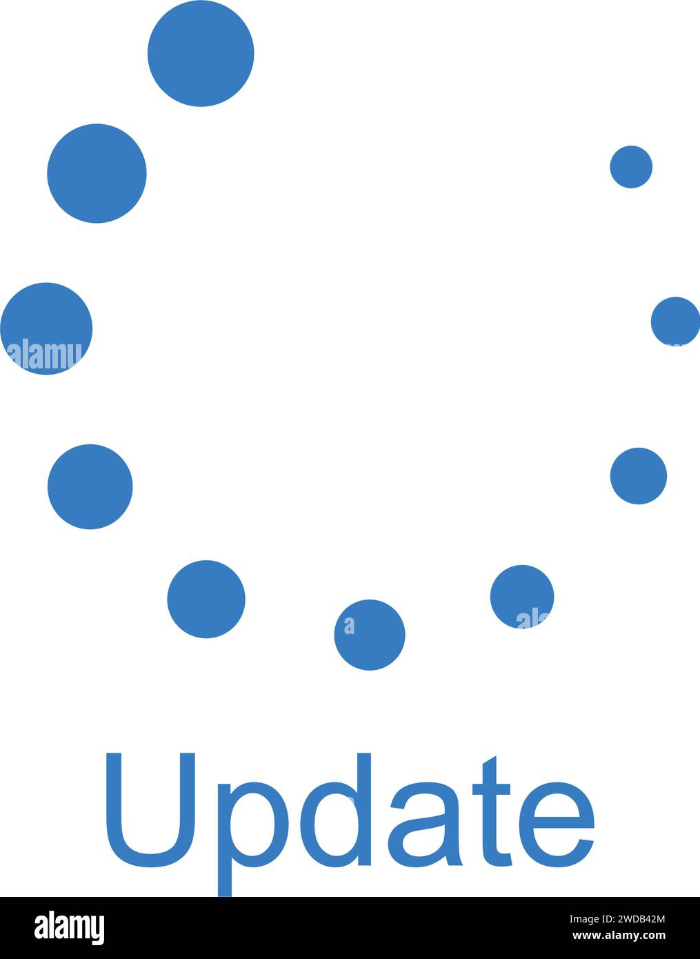 mettre à jour la conception de l'illustration vectorielle d'icône Illustration de Vecteur