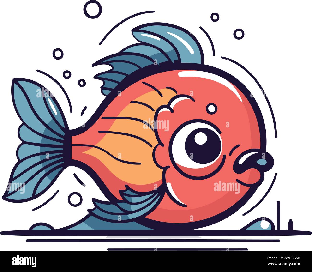 Gros yeux de poisson Banque d images vectorielles Alamy