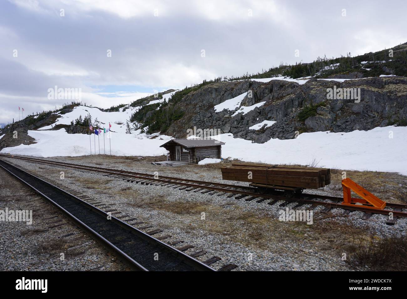 Montagnes de l'Alaska et du Yukon prises en mai 2017 Banque D'Images