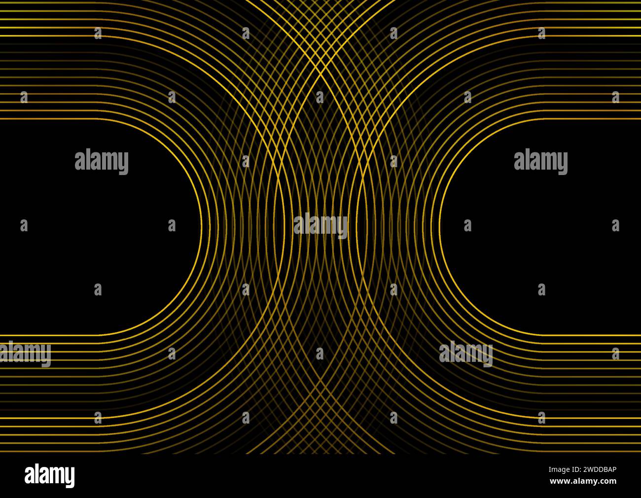Motif linéaire doré abstrait de technologie géométrique. Conception vectorielle Illustration de Vecteur