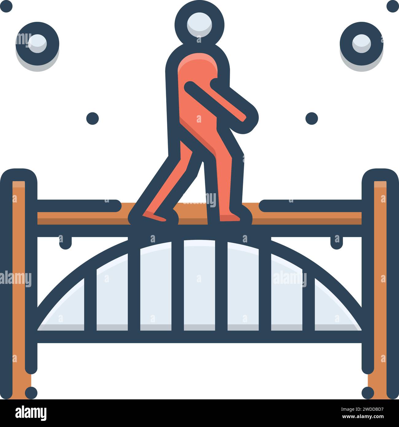 Passerelle du sentier Banque d'images vectorielles - Alamy