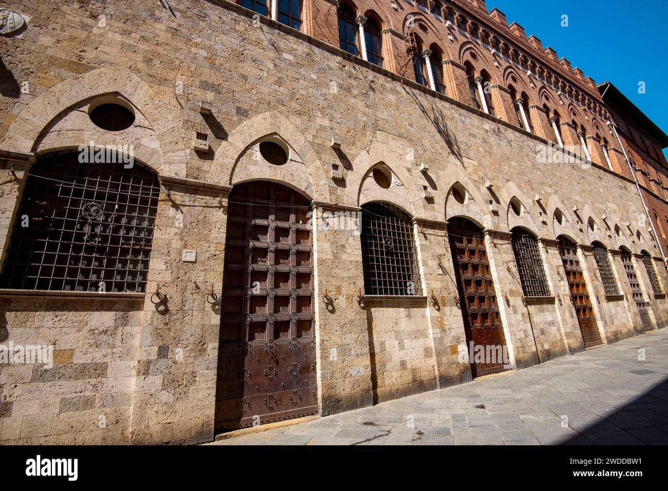 Palais du Capitaine - Sienne - Italie Banque D'Images