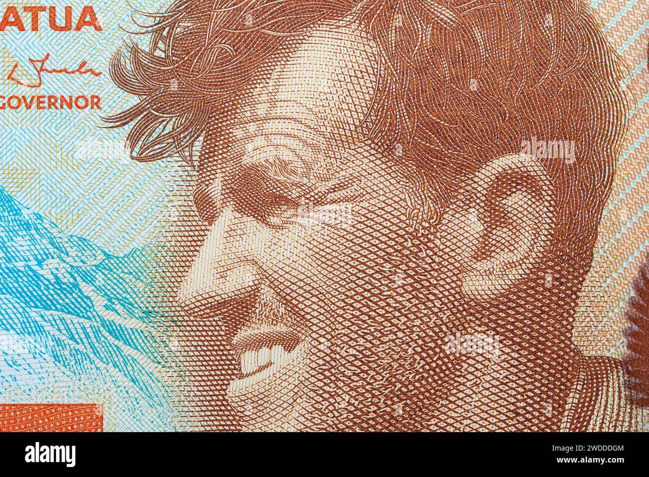 Edmund Hillary un portrait cloeseup de l'argent néo-zélandais - dollar Banque D'Images