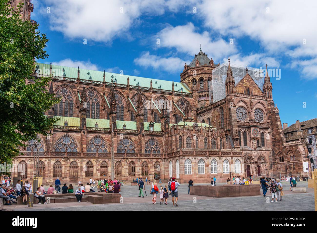 Cathédrale de Strasbourg ou Cathédrale notre-Dame de Strasbourg. France. Banque D'Images