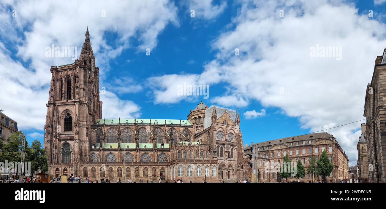 Cathédrale de Strasbourg ou Cathédrale notre-Dame de Strasbourg. France. Banque D'Images